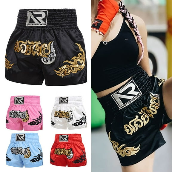 Trendy Unisex Boxing Shorts Perfect for MMA Muay Thai Training Routines S Pink