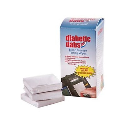 Diabetic Dabs Blood Glucose Testing Wipes, 600 Ct