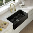 thumbnail image 2 of Kibi Pure 33" Fireclay Kitchen Farmhouse Apron Front Single Bowl  Sink - Matte Black, 2 of 3