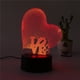 thumbnail image 2 of GOOHOCHY Lámpara 3D con forma de corazón, luces LED multicolor, luz nocturna táctil USB, lámpara de mesa para pareja, noche romántica, San Valentín, día de la madre, regalo, 2 of 3