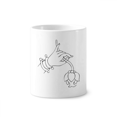 thumbnail image 1 of Hand Flower Simple Pattern Toothbrush Pen Holder Mug Cerac Stand Pencil Cup, 1 of 2