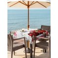 thumbnail image 2 of Outdoor Tablecloth with Umbrella Hole and Zipper, Valentine's Day Square Table Cloth 54x54 Inch Waterproof Tablecloth, Red Plaid Truck Roses Love Leaves Wood Picnic Table Cover for Patio Camping, 2 of 7