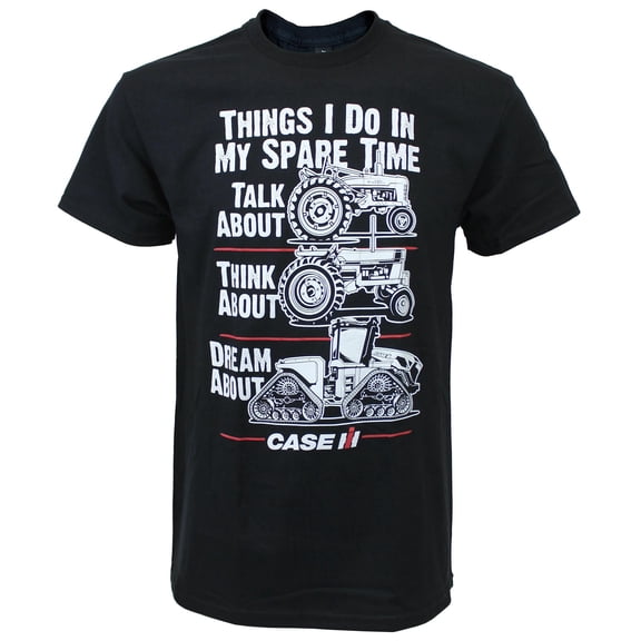 Adult Case IH Things I Do in My Spare Time Short Sleeve Tractor Shirt EXC-423