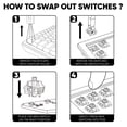 thumbnail image 2 of Akko V3 Silver Pro Keyboard Switch with Dustproof Stem for Mechanical Gaming Keyboard, 5-Pin Linear Switches (45pcs), 2 of 7