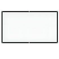GJX 80 Inch Portable HD Projector Screen 16:9 Durable Thick Foldable Projection Screen for Outdoor Home Cinema, White