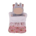 thumbnail image 6 of AOOOWER Fashion Flower Pattern Doll Bed Set with Pillow And Sleeping Bag For Plush Doll, 6 of 21