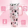thumbnail image 6 of 40 oz Halloween Tumbler with Handle - Stainless Steel Insulated Coffee Travel Mug, Ghost Pumpkin & Goth Bats Design - Cute Goth Cup for Halloween Decor & Gifts, 6 of 6