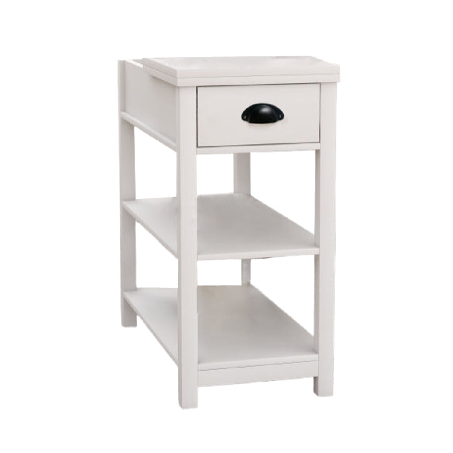 Safavieh American Homes Mary Pedestal End Table - Distressed Grey Finish, Solid Pine, 18.1x18.1x20.4 Inches