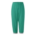 thumbnail image 4 of LEKODE Sweat Pants and Hoodie Set Women Matching Sweat Set Two Piece Tracksuit for Women Crop Tops Wide Leg Pant Sets Summer Pants Sets Women 2 Piece Outfits Green M, 4 of 6
