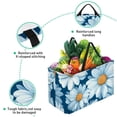 thumbnail image 3 of Daisy Large Capacity Reusable Foldable Oxford Cloth Beach Bag Storage Bin Shopping Basket Cube Organizer, 3 of 7