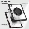 thumbnail image 3 of FJLBDE Case for Samsung Galaxy Tab S10 Lite 10.9-Inch 2025 with 360 Rotating Stand, Shoulder Strap, Heavy Duty Shockproof Cover, Transparent, 3 of 7