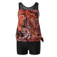 thumbnail image 6 of nerohusy Swimsuit Women 2 Piece,Tankini Bathing Suits for Women Tummy Control Modest Swimsuits Two Piece Swimwear,2024 Womens Flowy Blouson Swim Tank Top with Boy Shorts Swimdress XL, 6 of 7