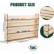 thumbnail image 2 of Organizador de pintura de madera de 4 niveles, estante de almacenamiento, soporte para botellas de pintura, estante de madera para pinturas de modelismo, 2 of 6