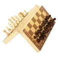 thumbnail image 1 of figatia Wooden Chess Set Classic Board Game Folding Chess Board Game Set Toy 29x29cm, 1 of 9