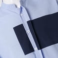 thumbnail image 3 of Camisas Deportivas Hombre Camisa informal de manga de siete para hombre, camiseta cómoda literaria japonesa suelta a la moda para hombre (Blue, 3XL), 3 of 6