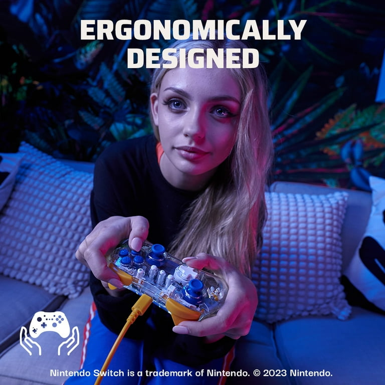 REALMz Wired LED Light-Up Pro Controller for Nintendo Switch