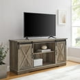 thumbnail image 4 of Walker Edison Sliding Farmhouse Barn Door TV Stand for TVs up to 65", Grey Wash, 4 of 11