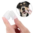 thumbnail image 2 of Cepillo de Dientes de Silicona Taidda Transparente Juego de Dedos para Mascota Perro, 2 of 9