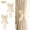 White, variant on Ribbon Bow Curtain Tie Backs for Windows, 2 Pack Fabric Ribbon Drape Holdbacks (White)