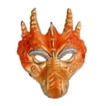 thumbnail image 3 of Dragon Mask Cosplay Adults Halloween Mask for Birthday Halloween Party Favor Gold, 3 of 10