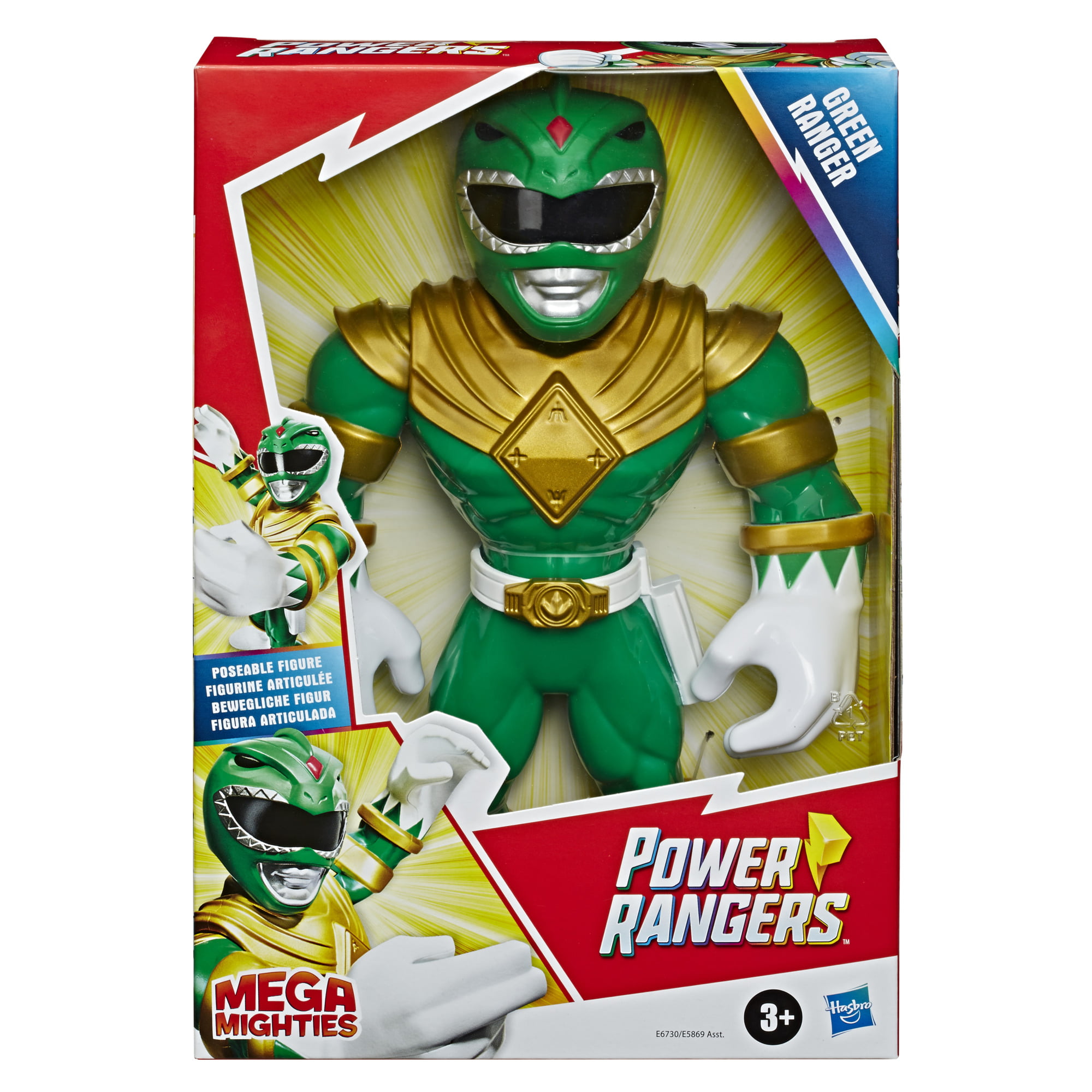 Playskool Heroes Mega mighties POWER RANGERS Red Ranger 10-inch Figure 