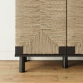 thumbnail image 6 of Nathan James Beacon Matte Black Wood Accent Cabinet with Seagrass Doors and Adjustable Shelf, Black, 6 of 8