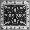thumbnail image 1 of Ahgly Company Indoor Square Oriental Gray Traditional Area Rugs, 4' Square, 1 of 4