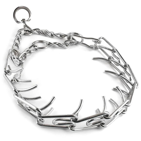 Chaîne de Collier d'Entraînement pour Chien Réglable 45/50/55/60 cm, Fourniture pour Animaux, Griffe en Métal Acier, Étranglement à Pincer