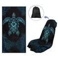thumbnail image 5 of Xixirimido Car Accessories Sweat Towel Seat Cover Universal Non-Slip for Car Truck SUV Athletic Running Towel for Workout Outdoor Sport Activities, Polynesian Tribal Sea Turtle, 5 of 8