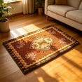 thumbnail image 5 of Beautynvta Doormat, Crystal Velvet Floor Mat, Vintage Entrance Rug, Non-Slip Floral Welcome Mat for Front Door Patio Farmhouse Decor, Spring Summer Decorations, 15.7x23.6 Inch, 5 of 7