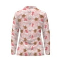 thumbnail image 5 of Yuyamidu Cute Reindeer Women's Golf Shirts HO-HO-HO Long Sleeve 1/4 Zip V-Neck Tennis Hiking Shirt Pink Christmas Athletic Shirt Blouses Size XS, 5 of 8
