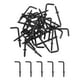 thumbnail image 1 of Ganchos en forma de L Uxcell, paquete de 40, ganchos de tornillo de ángulo recto de 1 pulgada para colgar, negro, 1 of 7