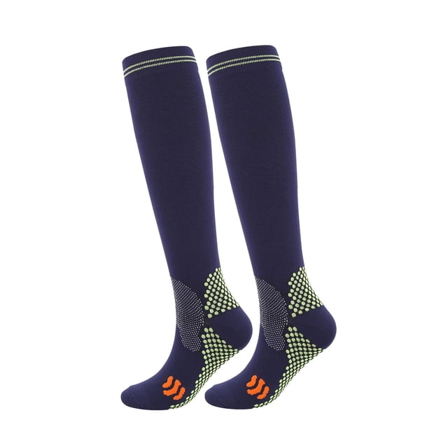 Calcetines antideslizantes Vevor para mujer medias cálidas hasta el muslo azul marino XXL