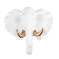 thumbnail image 4 of Resin Animal Shape Hook Wall Mounted Hanging Hook Decorative Hook for Coat Towel Key Painted Gold Elephant, 4 of 5