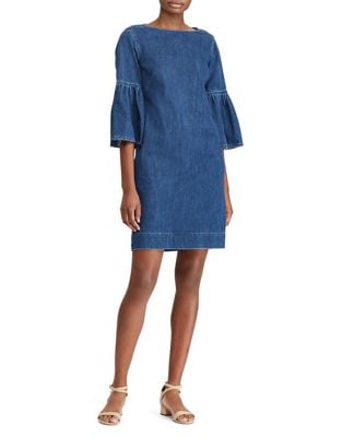 lauren ralph lauren denim shift dress