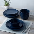 thumbnail image 3 of Noritake Colorscapes NoN Swirl (Navy on Navy) 12-Piece Coupe Dinnerware Set, Service for 4, 3 of 7