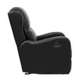 thumbnail image 6 of Lexicon Durant Faux Leather Glider Manual Recliner in Black, 6 of 9