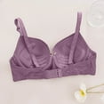 thumbnail image 4 of SMihono Women's Underwire Demi Bra with Push-up Cups Padded T Shirt Bras for Women Push Up Comfort Underwire Brassiere Purple 80B, 4 of 4