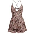 thumbnail image 2 of Moda mujer dama flor pieza Bikini Push Up vendaje traje de baño Rosado jinwen  Traje de baño de una pieza para mujer, 2 of 8