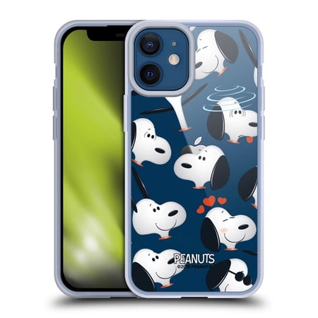 Head Case Designs Peanuts Character Patterns Snoopy Soft Gel Case for Apple iPhone 12 Mini