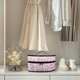 thumbnail image 4 of HELLHERO Travel Iron Storage Case Handle Pink Cow Print Pattern Portable Garment Steamer Case, Bag Only, 4 of 6