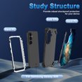 thumbnail image 3 of Avocase for Samsung Galaxy S26 Case,Glow in The Dark,Shockproof Protection Hard PC Soft Flexible TPU Bumper Drop Protective Protective Phone Cover Case for Galaxy S26,Shiny Deep Blue, 3 of 7
