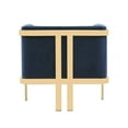 thumbnail image 5 of Manhattan Comfort Paramount Velvet Accent Armchair in Blue (Set of 2), 5 of 5