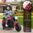 thumbnail image 2 of Gymax Kids Motorcycle w/Headlight Music Training Wheels Foot Pedal for Boys Girls Red, 2 of 10
