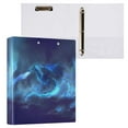 thumbnail image 2 of joogoo Dragon with Flame Hardcover 3 Ring Binder 1.5" Round Rings Interior Pockets Binders Organizer 2 Pack, 2 of 9