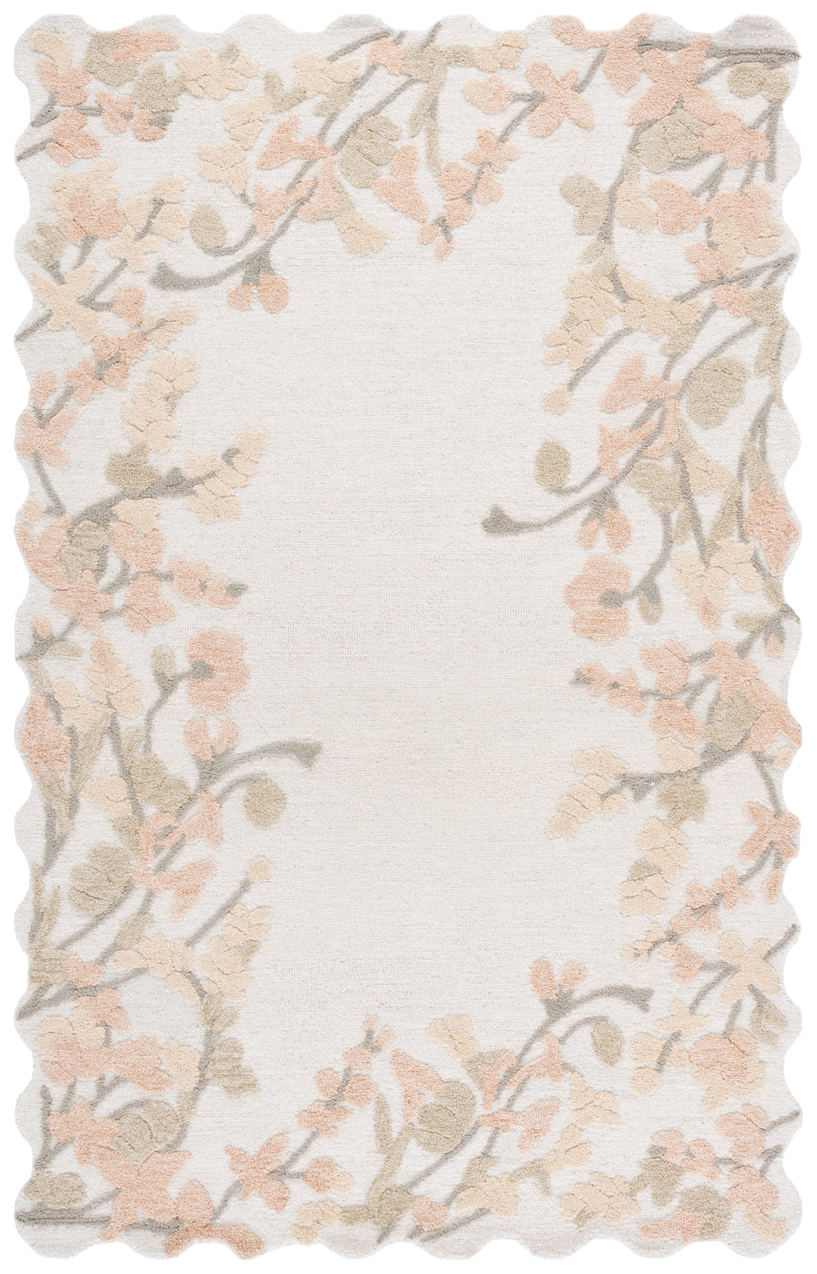 Safavieh Jardin Stacy Floral Area Rug, Beige/Rust, 6' x 9'