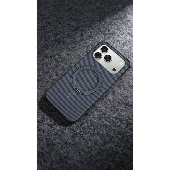 TECH CIRCLE For iPhone 13 Mini Ultra Slim Case with Rotating Kickstand, Compatible with MagSafe, Anti-Scratch, Shock-Absorbent, Support Wireless Charging, Lightweight, Protective, Black