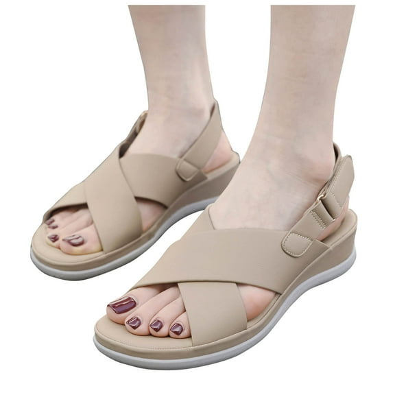 Mostsola Walking Shoes Women Casual Lightweight Slingback Orthopedic Sandals with Arch Support