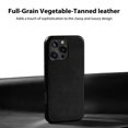 thumbnail image 2 of Funda de piel Belemay compatible con iPhone 16 Pro Max negra, 2 of 9