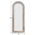 thumbnail image 4 of 64"x21" Wood Ladder Arched Floor Mirror Full Length Mirror,Weathered White, 4 of 5